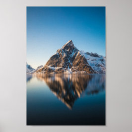 Lofoten Norwegen Berglandschaft Foto Poster