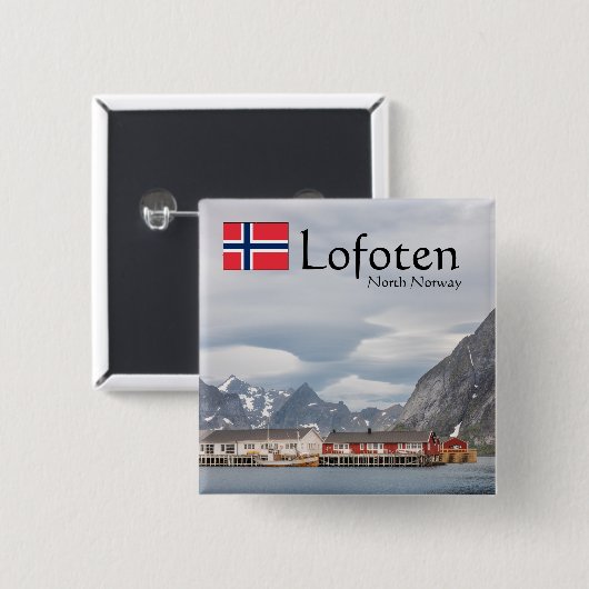 Lofoten Norwegen Button (Vorne & Hinten)