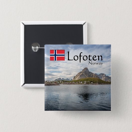 Lofoten Norwegen Button (Vorne & Hinten)
