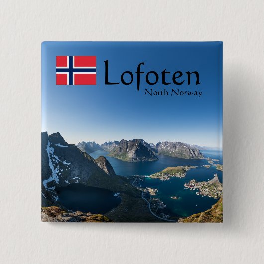 Lofoten Norwegen Button (Vorderseite)