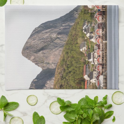 Lofoten Norwegen Geschirrtuch (Gefaltet)