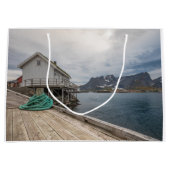 Lofoten Norwegen Große Geschenktüte (Vorderseite)