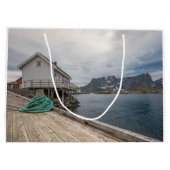 Lofoten Norwegen Große Geschenktüte (Rückseite)