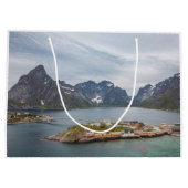 Lofoten Norwegen Große Geschenktüte (Rückseite)