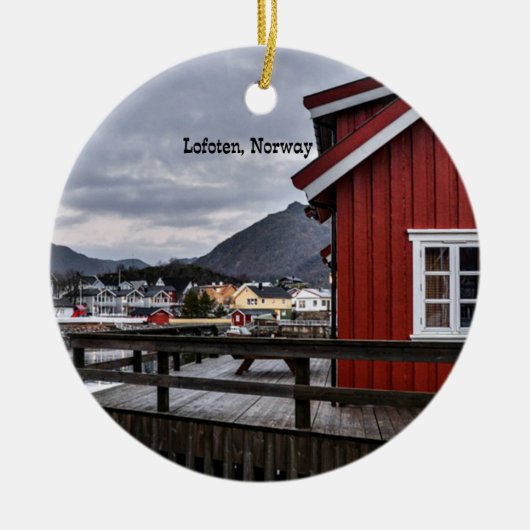 Lofoten, Norwegen Keramikornament (Vorne)