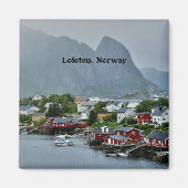 Lofoten, Norwegen landschaftliche Landschaftsfotog Magnet (Vorne)