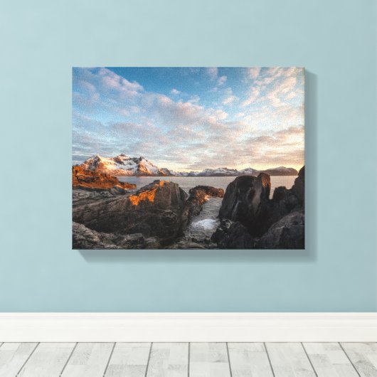 Lofoten Norwegen Leinwanddruck (Insitu (Holzboden))