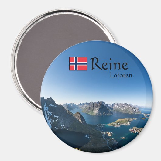 Lofoten Norwegen Magnet (Vorderseite/Rückseite)