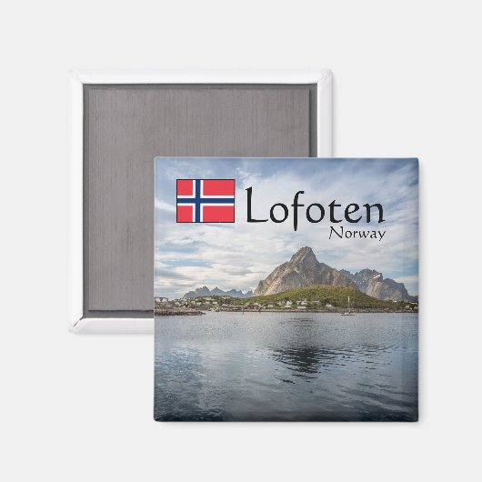 Lofoten Norwegen Magnet (Vorderseite/Rückseite)