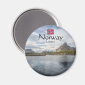 Lofoten Norwegen Magnet (Vorderseite/Rückseite)