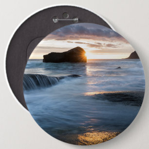 Lofoten Norwegen Midnight Sun Button