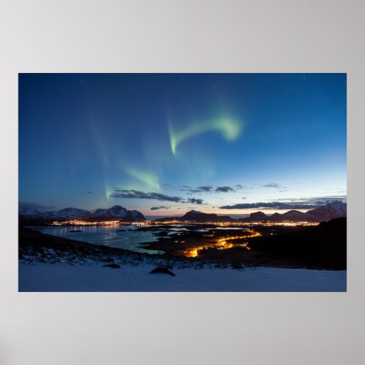 Lofoten Norwegen Northern Lights Poster (Vorne)