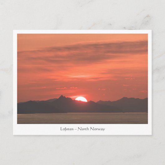 Lofoten Norwegen Postkarte (Vorderseite)