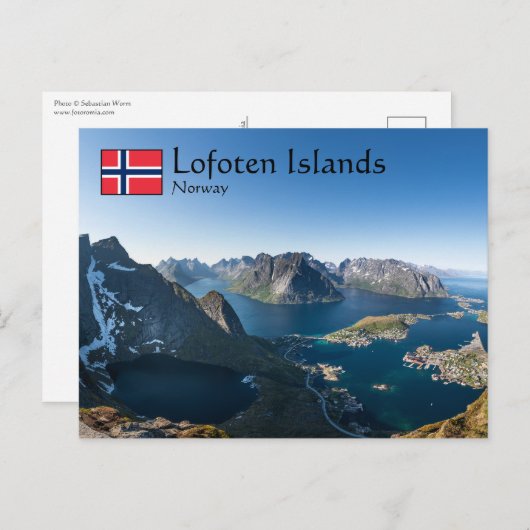 Lofoten Norwegen Postkarte (Vorne/Hinten)