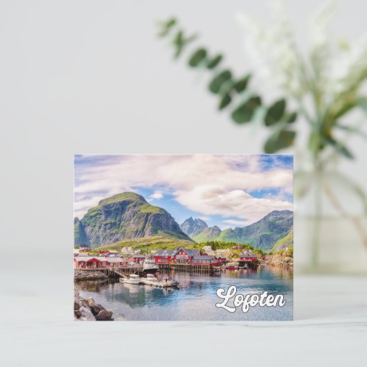 Lofoten, Norwegen Postkarte (Stehend Vorderseite)