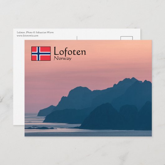 Lofoten Norwegen Postkarte (Vorne/Hinten)