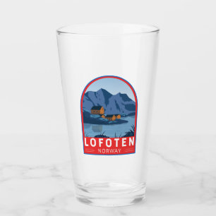 Lofoten Norwegen Reisen Vintag Art Glas