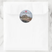 Lofoten Norwegen Runder Aufkleber (Tasche)