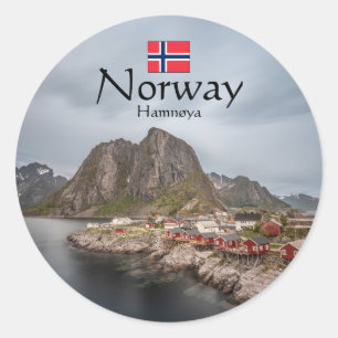 Lofoten Norwegen Runder Aufkleber