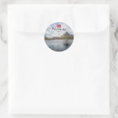 Lofoten Norwegen Runder Aufkleber (Tasche)