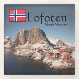 Lofoten Norwegen Souvenir Glasuntersetzer