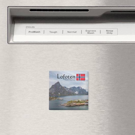 Lofoten Norwegen Souvenir Magnet (In Situ (Geschirrspüler))