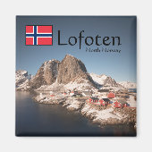 Lofoten Norwegen Souvenir Magnet (Vorne)