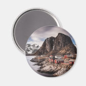 Lofoten Norwegen Souvenir Magnet (Vorderseite/Rückseite)