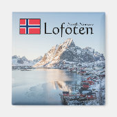 Lofoten Norwegen Souvenir Magnet (Vorne)