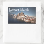 Lofoten Norwegen Souvenir Rechteckiger Aufkleber (Tasche)