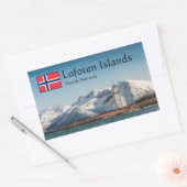 Lofoten Norwegen Souvenir Rechteckiger Aufkleber (Umschlag)