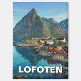 Lofoten Norwegen Travel Magnet