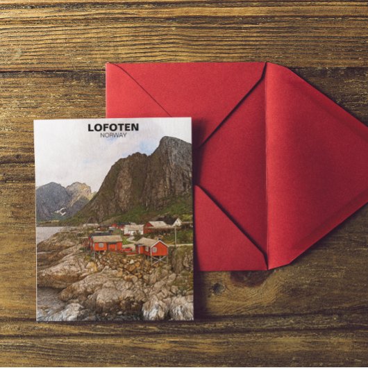 Lofoten Norwegen Travel Souvenir Postkarte