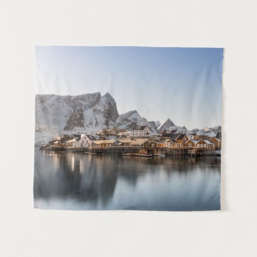 Lofoten Norwegen Wandteppich (Vorderseite (Horizontal))