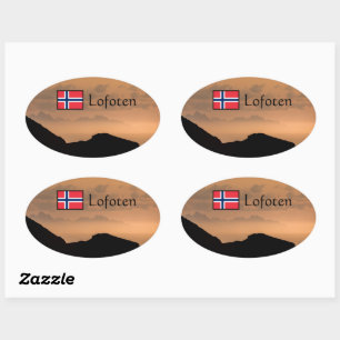 Lofoten Ovaler Aufkleber