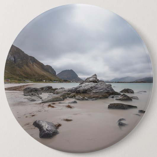 Lofoten Ramberg Beach Button (Vorderseite)