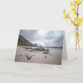 Lofoten Ramberg Beach Karte (Gelbe Blume)