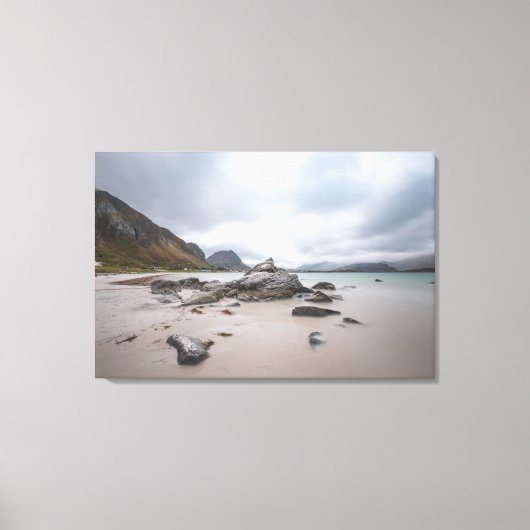Lofoten Ramberg Beach Leinwanddruck (Vorderseite)