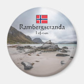 Lofoten Ramberg Beach Magnet (Vorne)