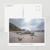 Lofoten Ramberg Beach Postkarte (Vorne/Hinten)