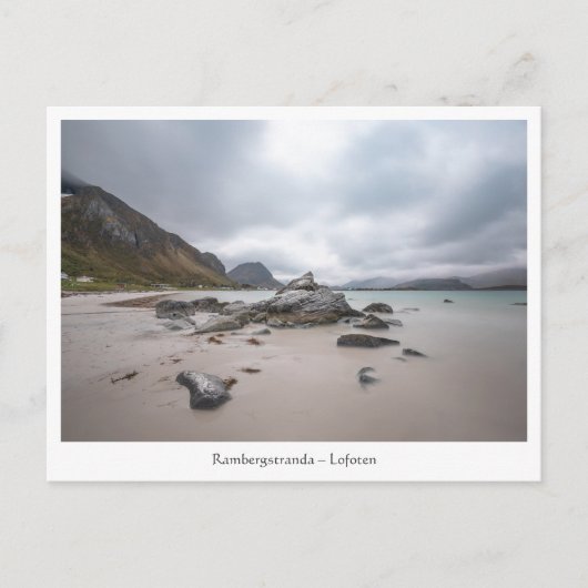 Lofoten Ramberg Beach Postkarte (Vorderseite)