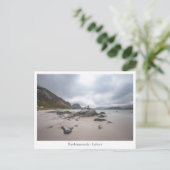 Lofoten Ramberg Beach Postkarte (Stehend Vorderseite)