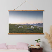 Lofoten Sheep Wandteppich Mit Holzrahmen (Schlafzimmer)