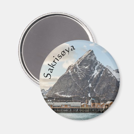 Lofoten Souvenir Magnet (Vorderseite/Rückseite)