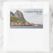 Lofoten Souvenir Rechteckiger Aufkleber (Tasche)