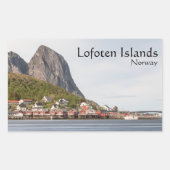 Lofoten Souvenir Rechteckiger Aufkleber (Vorderseite)