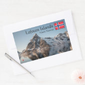 Lofoten Souvenir Rechteckiger Aufkleber (Umschlag)