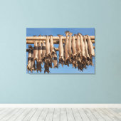 Lofoten Stockfish Leinwanddruck (Insitu (Holzboden))