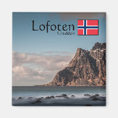 Lofoten Uttakleiv Souvenir Magnet (Vorne)