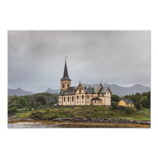 Lofoten Vågan Church Travel Foto (Vorne)